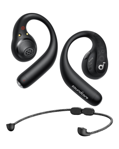 (Open Box) Soundcore by Anker AeroFit Pro | Secure Open-Ear Sport Earbuds - Black