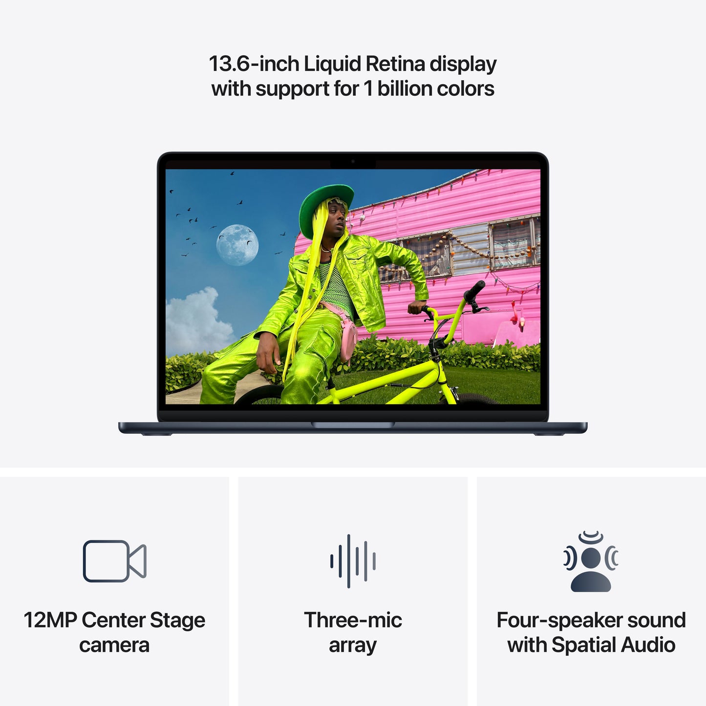 (CTO) Apple 13-inch MacBook Air: M5 chip w 10-core CPU - 10-core GPU, 24GB, 4TB, Midnight, 40W - Z1L8000KN - (2026)