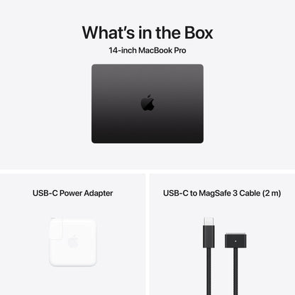 Apple 14-in MacBook Pro M5 chip w 10-core CPU and 10-core GPU, 512GB SSD - Space Black - MDE04LL/A - (Oct 2025)