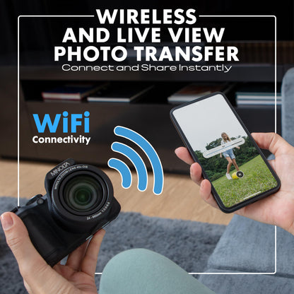 Minolta MN40Z 20 MP / 1080P FHD Bridge Digital Camera w/40x Optical Zoom (Purple)