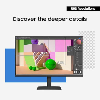 Samsung 32-in ViewFinity S8 (S80UD) 4K UHD IPS HDR10 Computer Monitor, KVM Switch, Eye Care, LS32D800UBNXGO (2025)