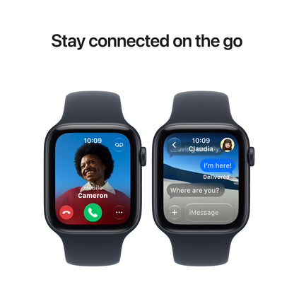 Apple Watch SE 3 GPS 44mm Starlight Aluminum Case with Sand Sport Band - M/L - MJL54LW/A (2026)