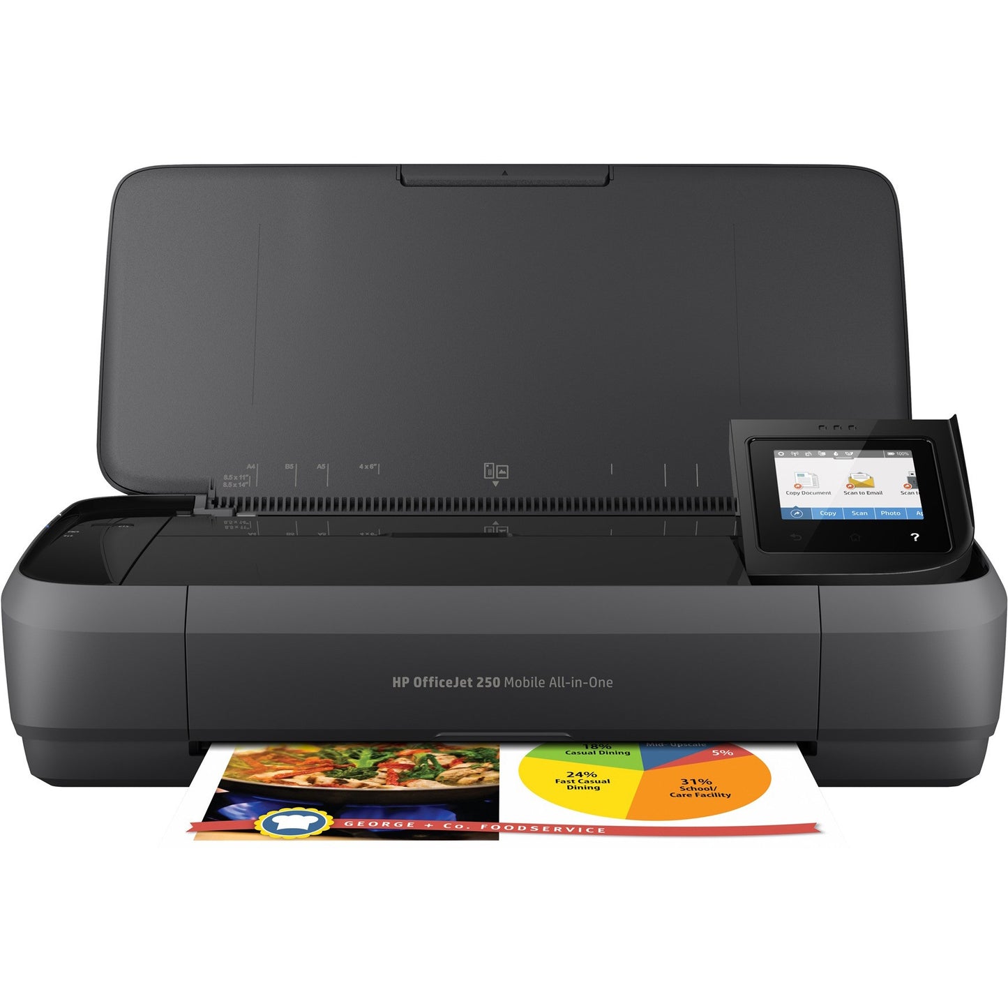 HP OfficeJet 250 All-in-One Portable Printer with Wireless Printing (CZ992A)