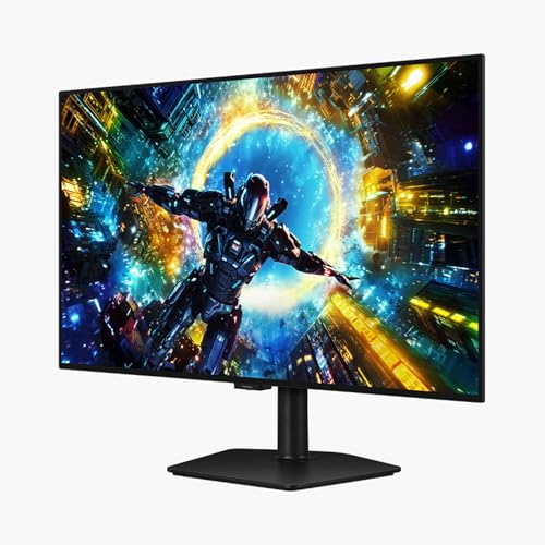 Samsung 32-in Computer Monitor - WOLED, UHD, 165Hz (DLG FHD 330Hz), Black Design, HAS - LS32HG732SNXZA (2026)
