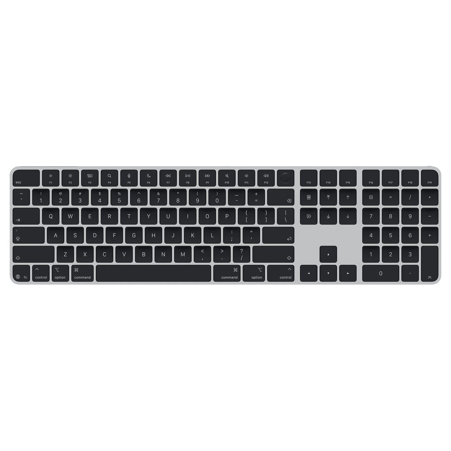 Apple Magic Keyboard with Touch ID and Numeric Keypad for Mac w Apple silicon (USB–C) - Black Keys - MJM74LL/A (2026)