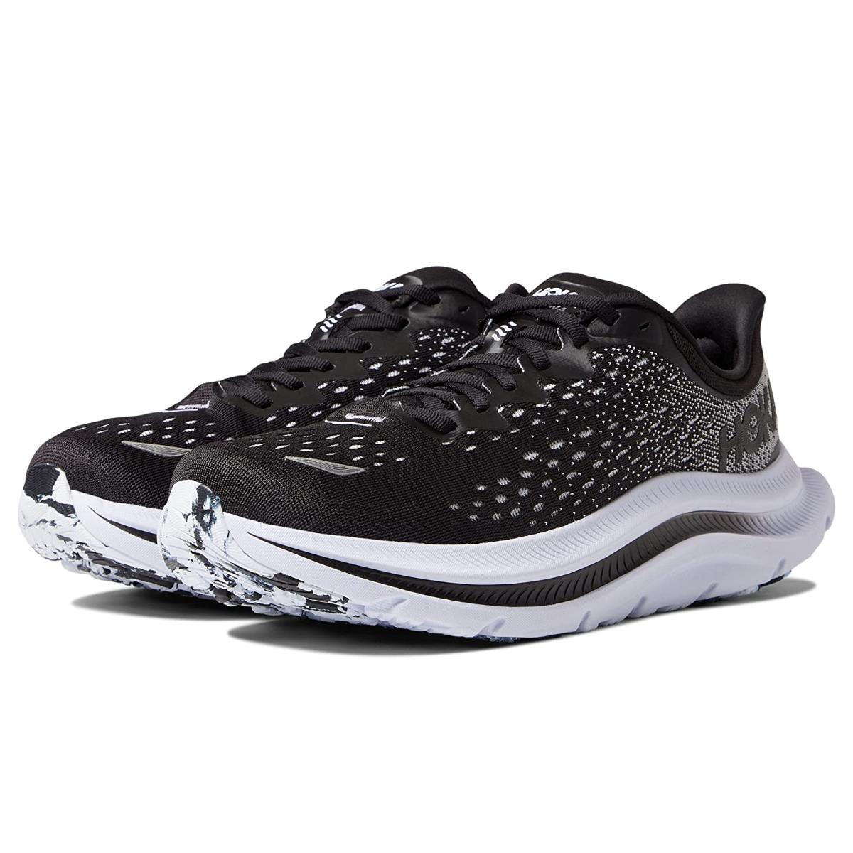 Hoka Kawana Men's Everyday Running Shoe - Black / White - Size 8.5