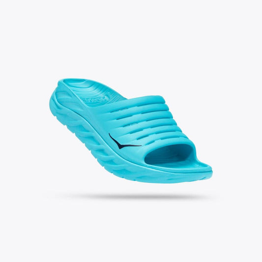 Hoka Ora Recovery Slide (Unisex) - Scuba Blue / Bellwether Blue - Size M6/W8