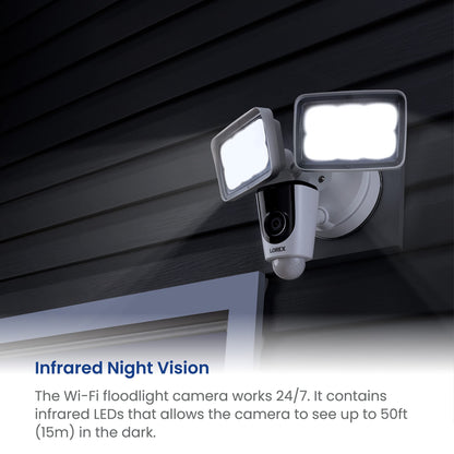 Lorex 1080p Wi-Fi Floodlight Security Camera (32GB)