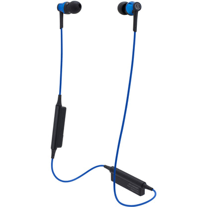 Audio-Technica ATH-CKR35BT Sound Reality Wireless In-Ear Headphones, Blue