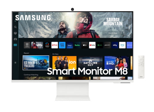 Samsung 27-in 4K Ultra HD 60Hz 4ms LED Gaming Computer Monitor LS27CM801UNXZA - White