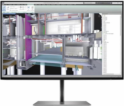 HP Z24u G3 24-in WUXGA LED LCD Computer Monitor - 16:10 - Turbo Silver