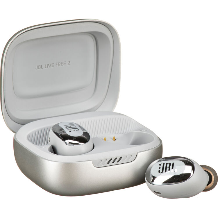 JBL Live Free 2 True Adaptive Noise Cancelling Headphones - Silver