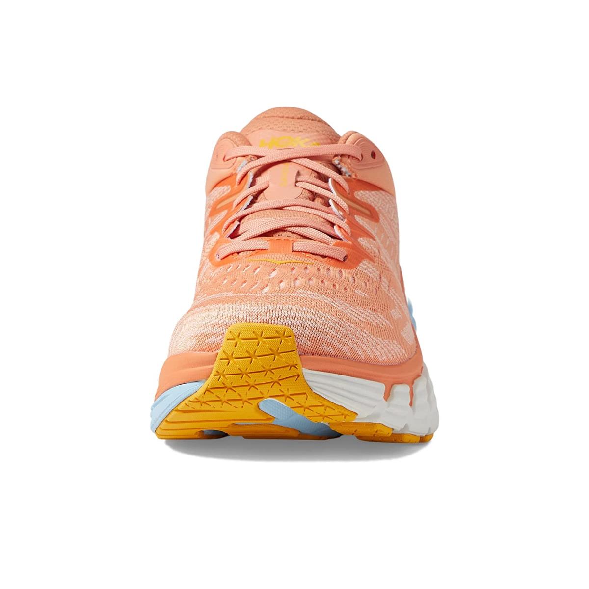 Hoka Gaviota 4 Women's Everyday Running Shoe - Shell Coral / Peach Parfait - Size 9.5