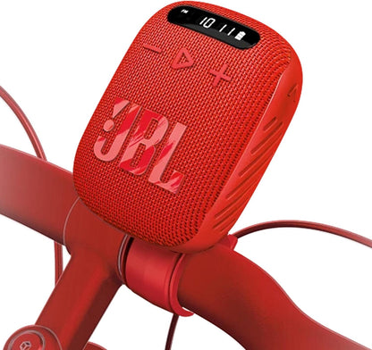JBL Wind 3 FM Handlebar Bluetooth Speaker for Bicycle - Red