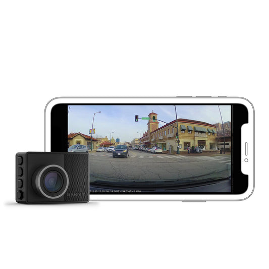 Garmin Dash Cam 57, 1440p and 140-degree FOV, Voice Control, Compact and Discreet, Includes Memory Card