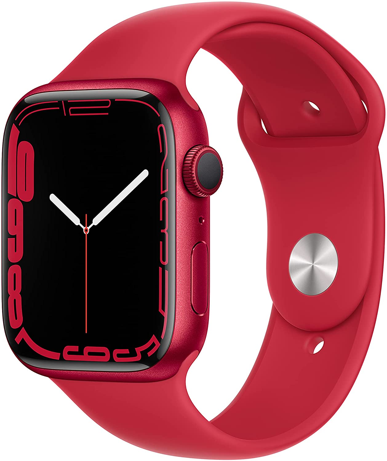 Apple Watch Series 7 GPS, 45mm (PRODUCT)RED Aluminum Case with (PRODUCT)RED Sport Band