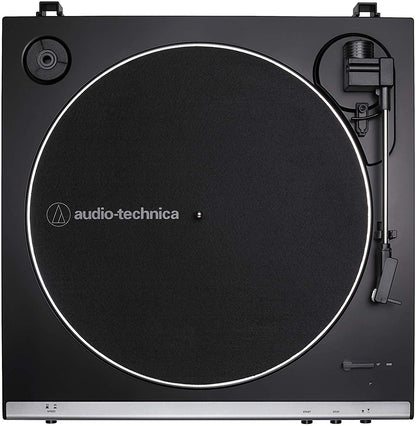Audio Technica AT-LP60X Fully Automatic Belt-Drive Stereo Turntable, Gunmetal & Black