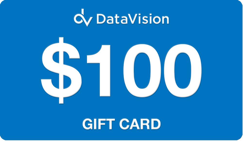 $100 Datavision Gift Card Cards
