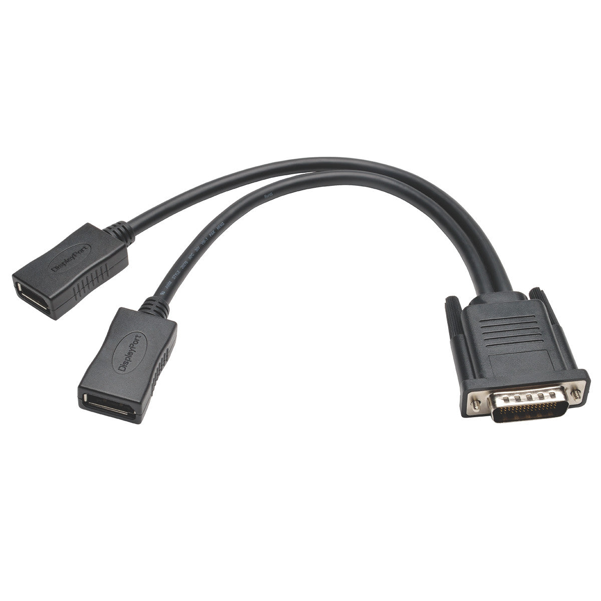 Tripp Lite 1ft DMS-59 to Dual DisplayPort Splitter Y Cable M/Fx2
