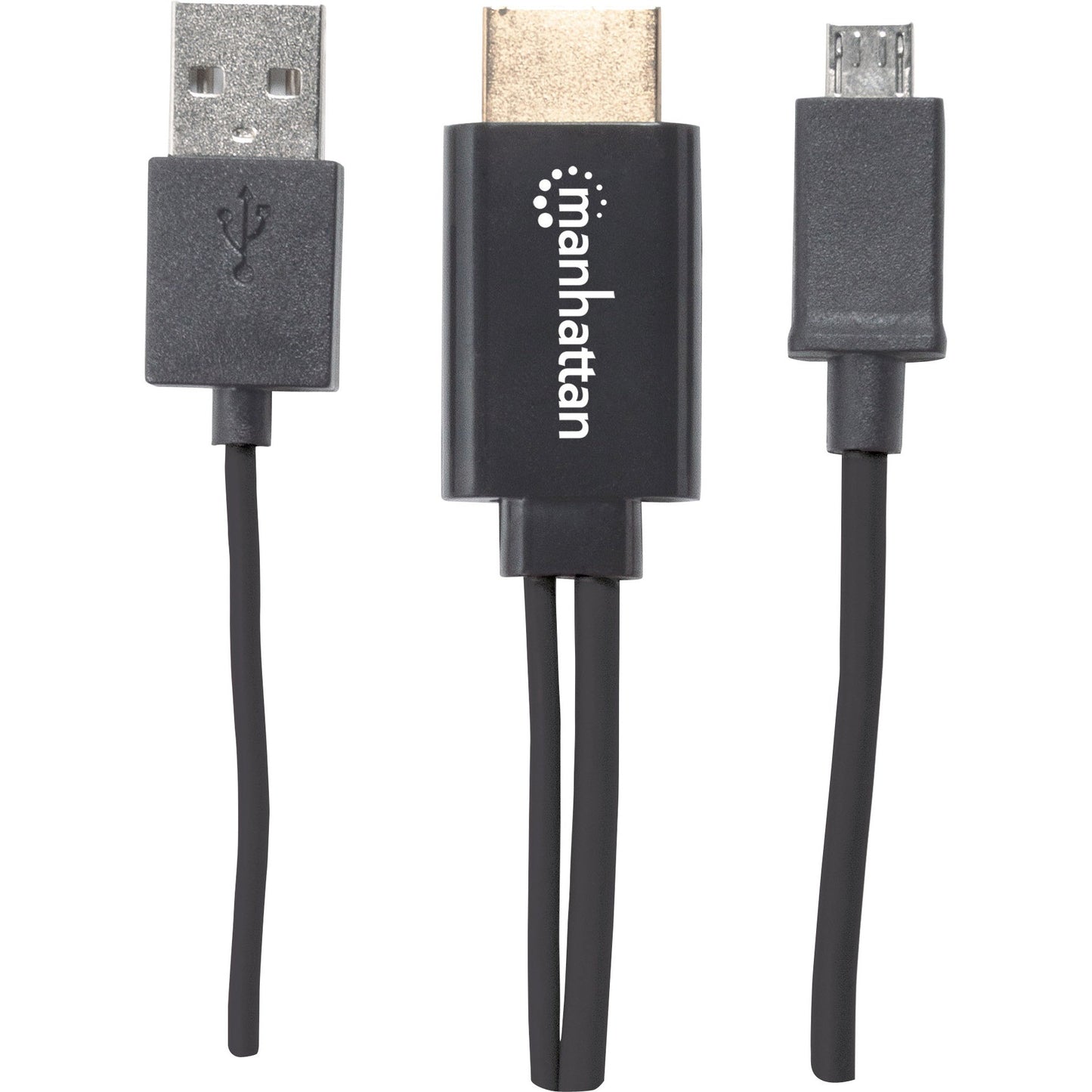 Manhattan Micro-USB 5-pin to HDMI, with USB type-A power
