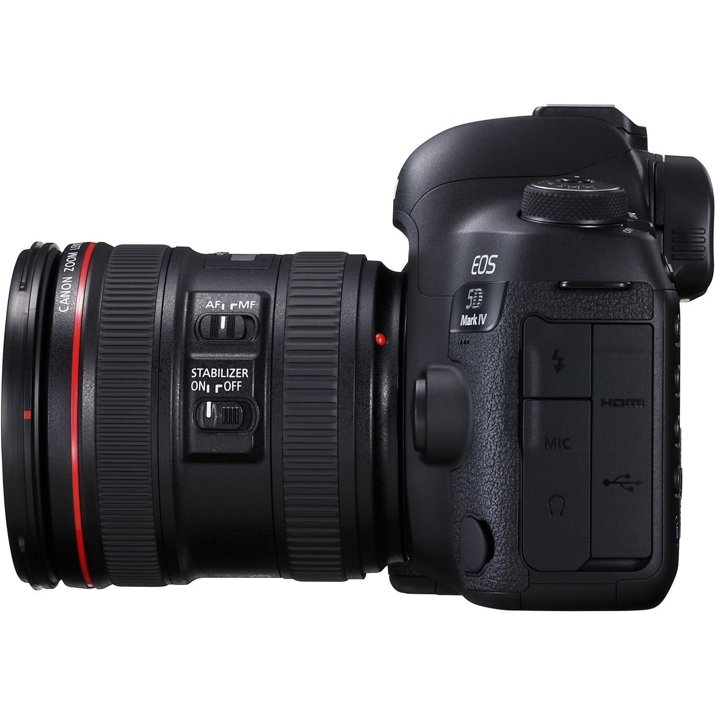 Canon EOS 5D Mark IV 30.4 Megapixel Digital SLR Camera with f/4L Lens - 24 mm - 70 mm - Black