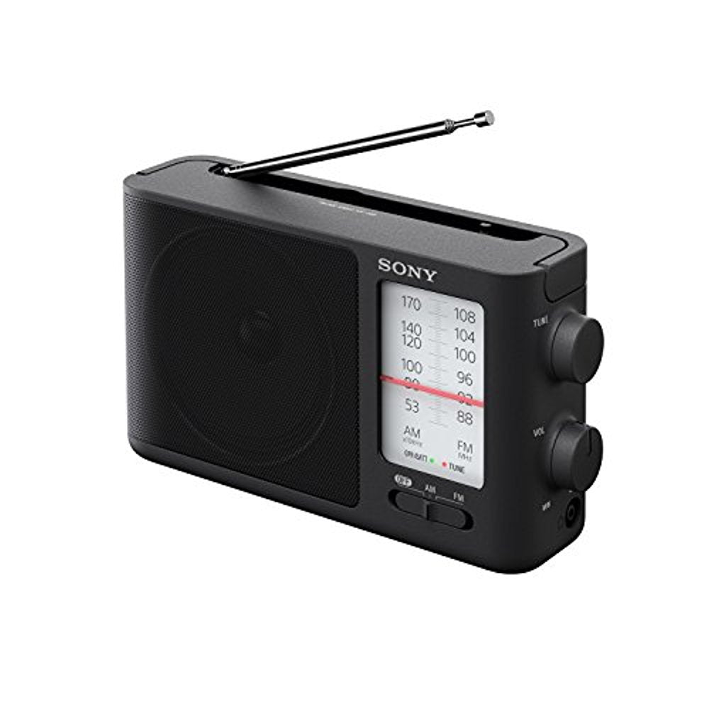 Sony ICF506 Portable AM/FM Radio with Carrying Handle,AC or AA Battery-Powered