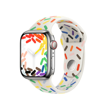 Apple 41mm Pride Edition Sport Band S/M - Rainbow - MUQ13AM/A