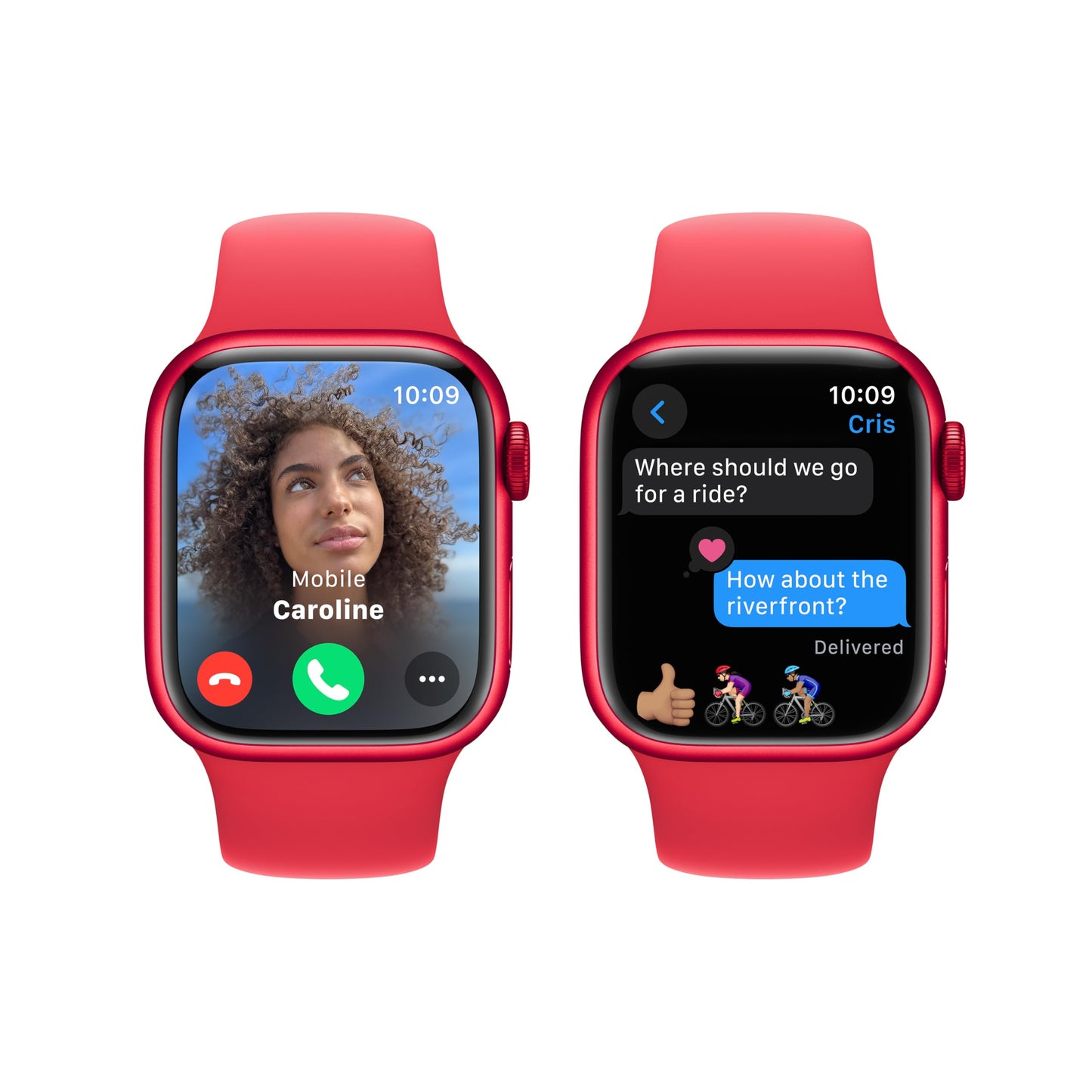 Apple Watch Series 9 GPS 41mm (PRODUCT)RED Aluminum Case with (PRODUCT)RED Sport Band - M/L (2023)