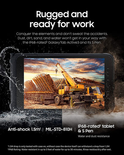 Samsung Galaxy Tab Active3 8-in Rugged Tablet - 64GB - Cellular LTE - Black