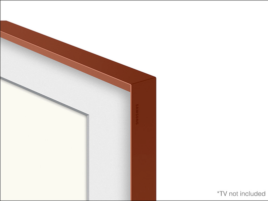 Samsung 65-in The Frame Customizable Bezel - Beveled Brick Red (2021)