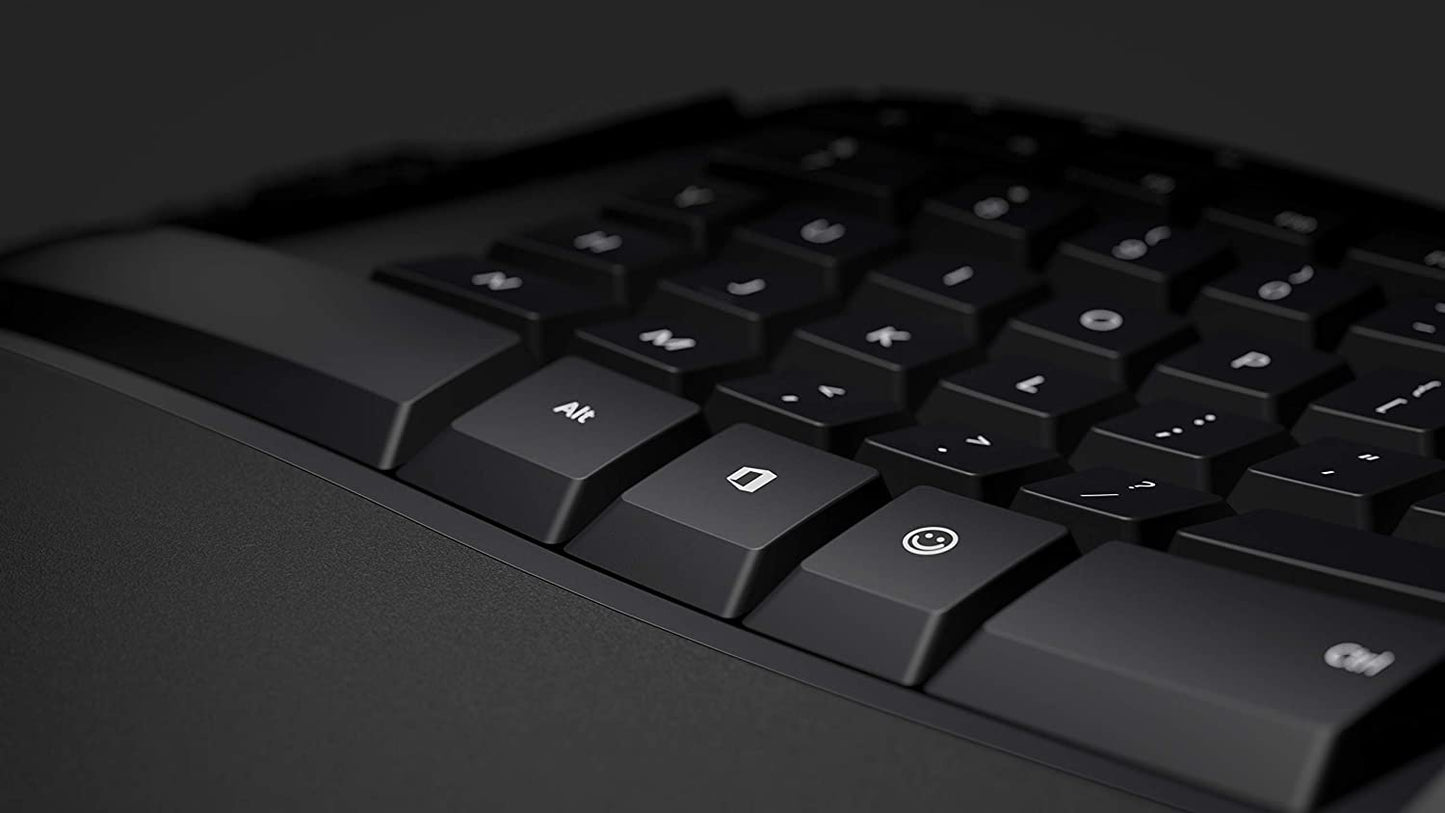 Microsoft Ergonomic Wired Keyboard and Mouse Combo, Cushioned, Split Keyboard