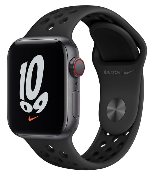 Apple Watch Nike SE GPS + Cellular, 40mm Space Gray Aluminum Case with Anthracite/Black Nike Sport Band