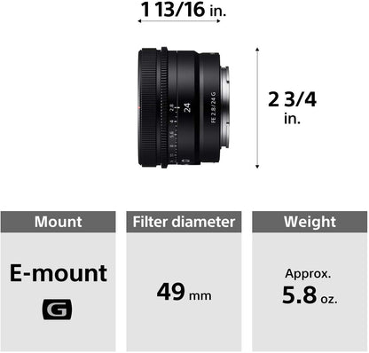 Sony FE 24mm F2.8 G Full-frame ultra-compact G Lens