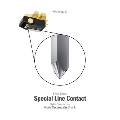 Audio-Technica VM760SLC Dual Moving Magnet Special Line Contact Stylus Stereo Turntable Cartridge