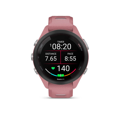 Garmin Forerunner 265S Running Smartwatch, Light Pink and Powder Gray