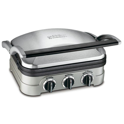 Cuisinart GR-4N 5 -in1 Griddler Contact Grill, Brushed Stainless Steel
