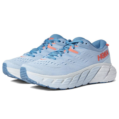 Hoka Gaviota 4 Women's Everyday Running Shoe - Blue Fog / Plein Air - Size 7