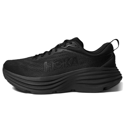 Hoka Bondi 8 Men's (Wide) Everyday Running Shoe - Black / Black - Size 8.5EE