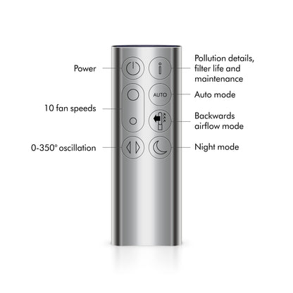 Dyson Purifier Cool TP07 Smart Air Purifier and Fan - White/Silver