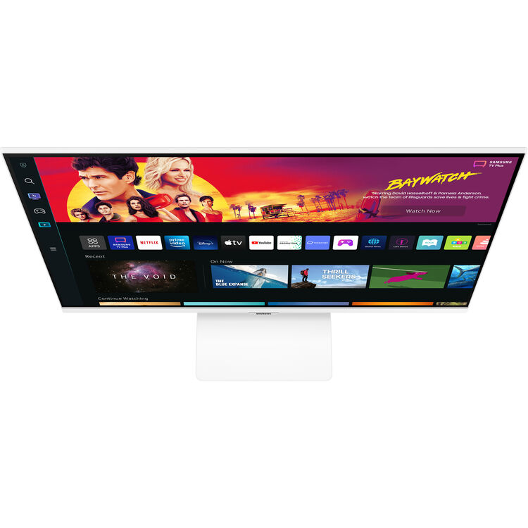 Samsung 32-in M70B UHD Smart Computer Monitor with Streaming TV - White - LS32BM703UNXZA