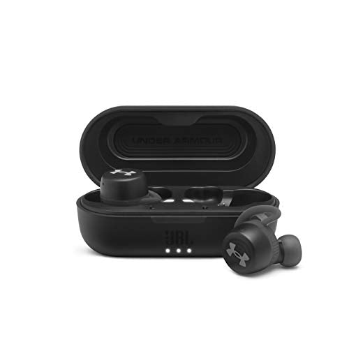 JBL Under Armour True Wireless Streak -  in-Ear Sport Headphones - Black (UAJBLSTREAKBLKAM)