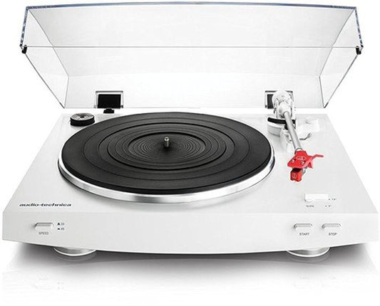 Audio-Technica AT-LP3WH Fully Automatic Belt-Drive Stereo Turntable, White