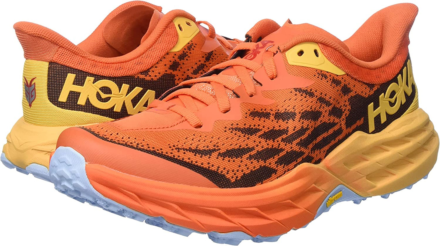 Hoka Speedgoat 5 Men's Trail Running Shoe - Puffin's Bill / Amber Yellow - Size 10.5