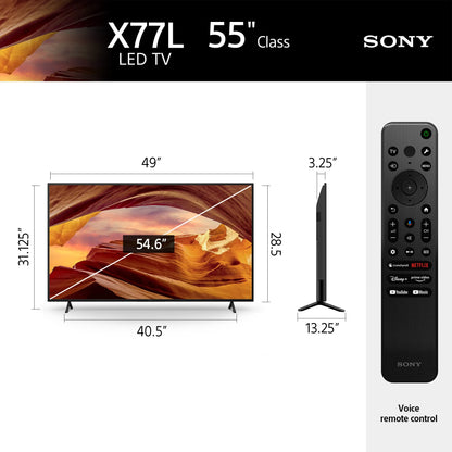 Sony KD55X77L 55-in 4K Ultra HD TV X77L LED Smart TV (2023)