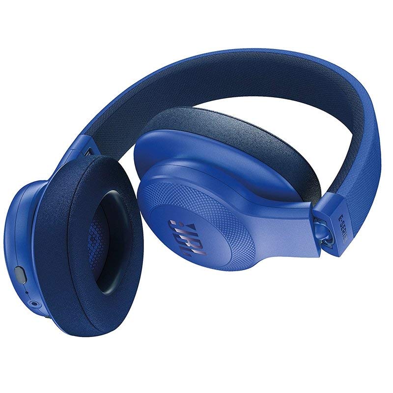 JBL E55BT Wireless Over-ear Headphones, Blue