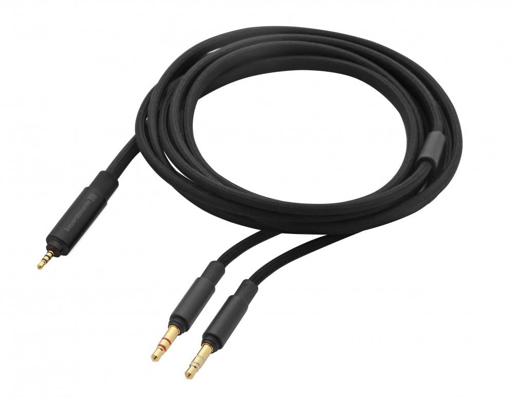 beyerdynamic 4.6' Audiophile Balanced Connection Cable with 2.5mm 4-Pole Plug for Headphones, Black