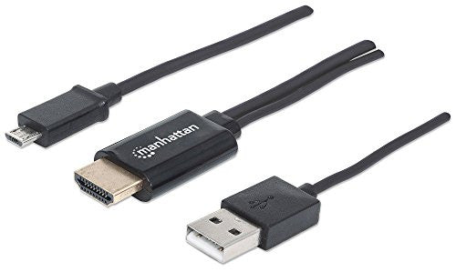 Manhattan Micro-USB 5-pin to HDMI, with USB type-A power