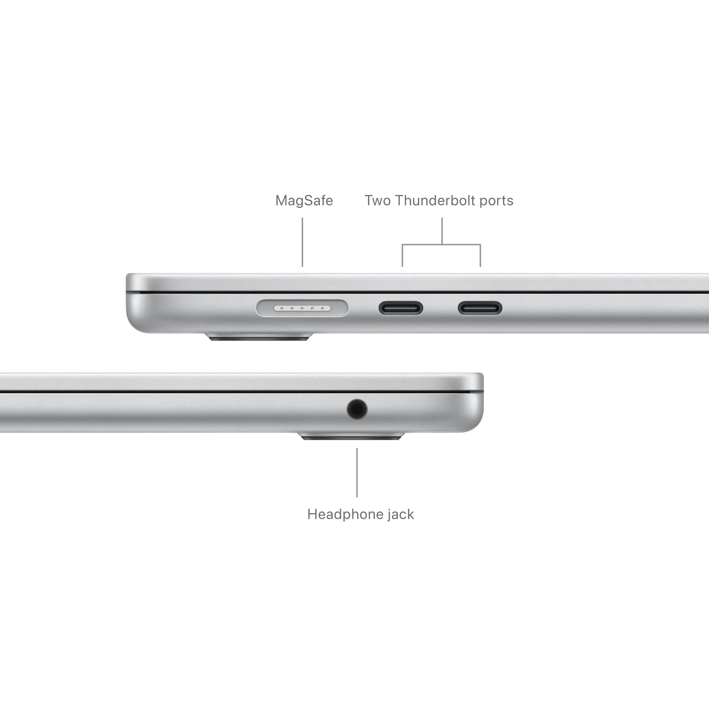 Apple MacBook Air 15-in M3 8C CPU - 10C GPU, 8GB 512GB, Silver - MRYQ3LL/A (Spring 2024)