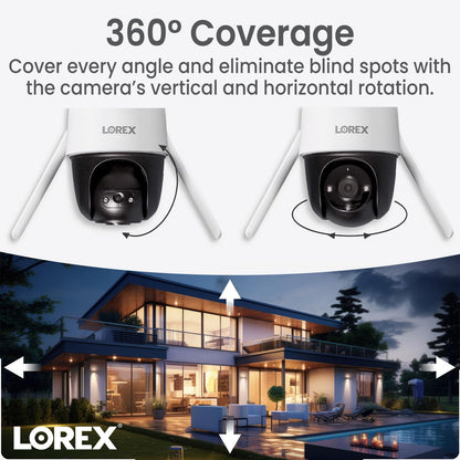 Lorex 2K Pan-Tilt Outdoor Wi-Fi Security Camera (32GB)