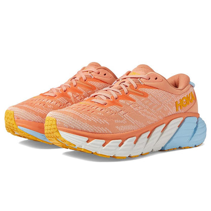 (Open Box) Hoka Gaviota 4 Women's Everyday Running Shoe - Shell Coral / Peach Parfait - Size 8.5